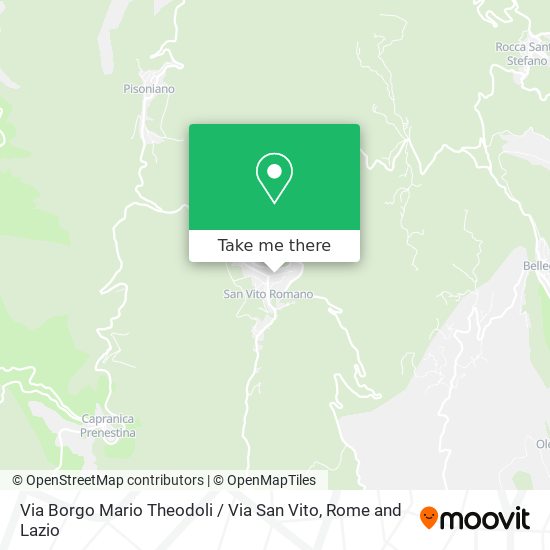 Via Borgo Mario Theodoli / Via San Vito map