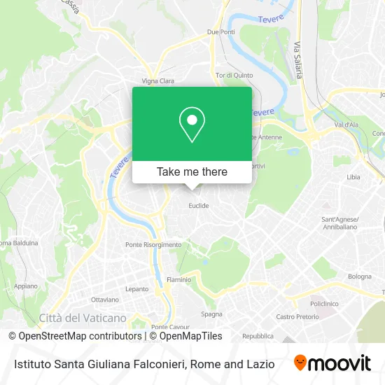 Santa Giuliana Falconieri Institute map