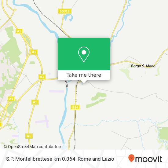 S.P. Montelibrettese km 0.064 map