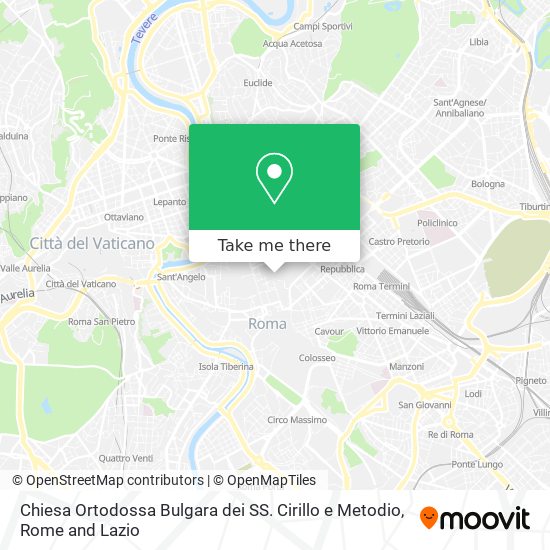 Chiesa Ortodossa Bulgara dei SS. Cirillo e Metodio map