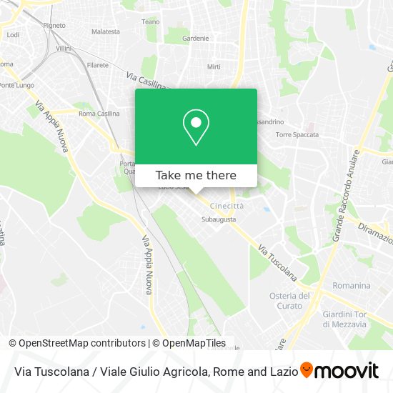 Via Tuscolana / Viale Giulio Agricola map