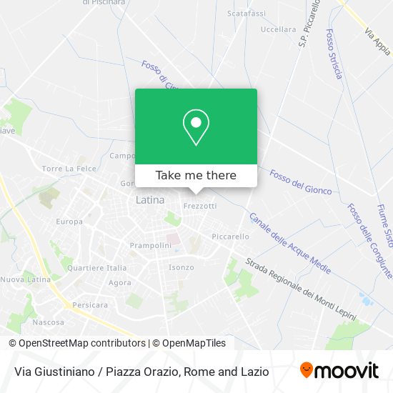 Via Giustiniano / Piazza Orazio map