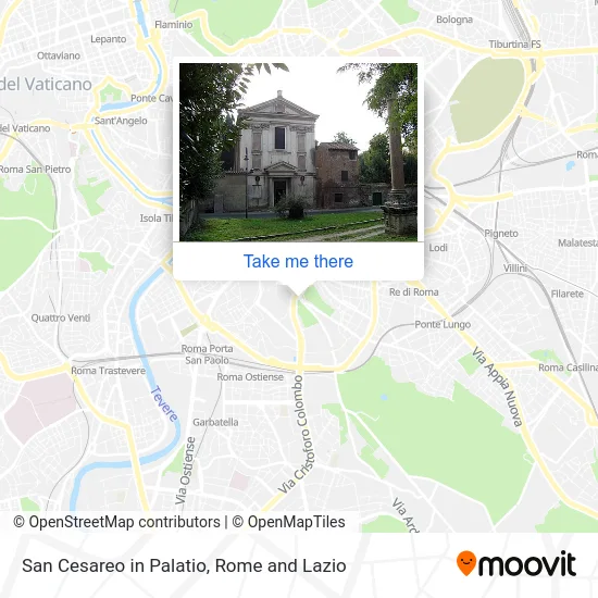 San Cesareo in Palatio map