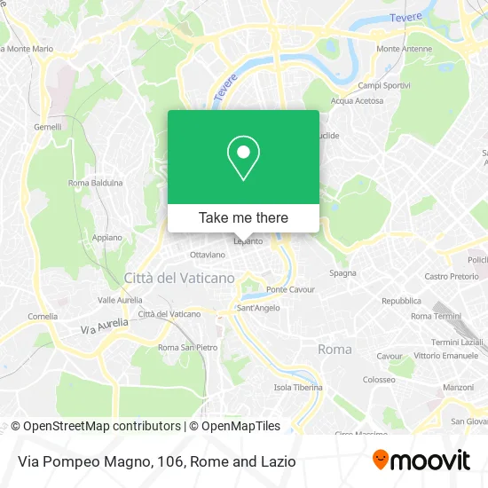 Pompeo Magno Street, 106 map