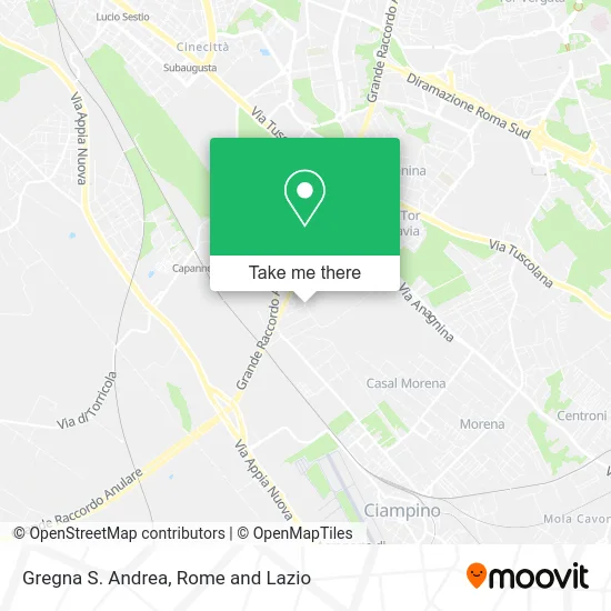 Gregna S. Andrea map