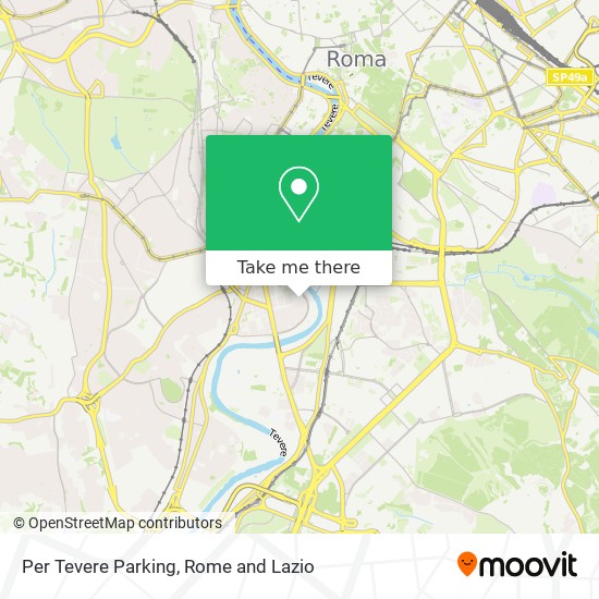 Per Tevere Parking map