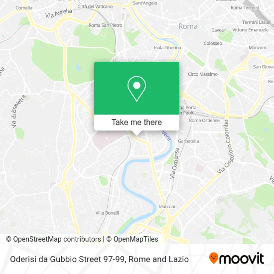 Oderisi da Gubbio Street 97-99 map