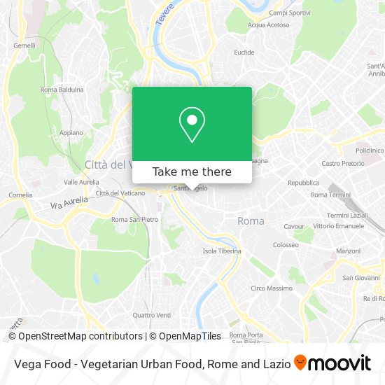Vega Food - Vegetarian Urban Food map