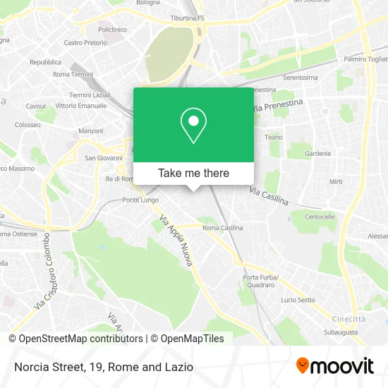 Norcia Street, 19 map