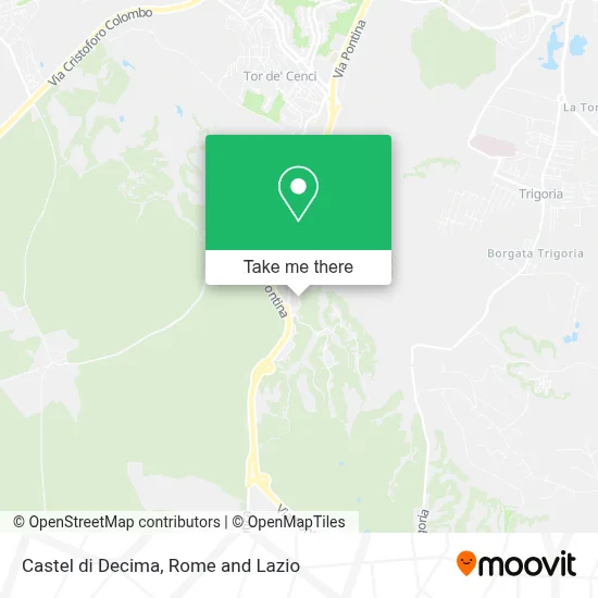 Castel di Decima map