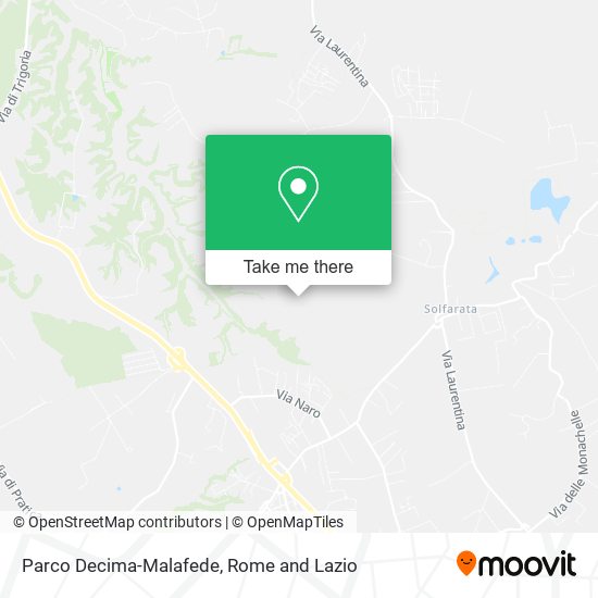 Parco Decima-Malafede map