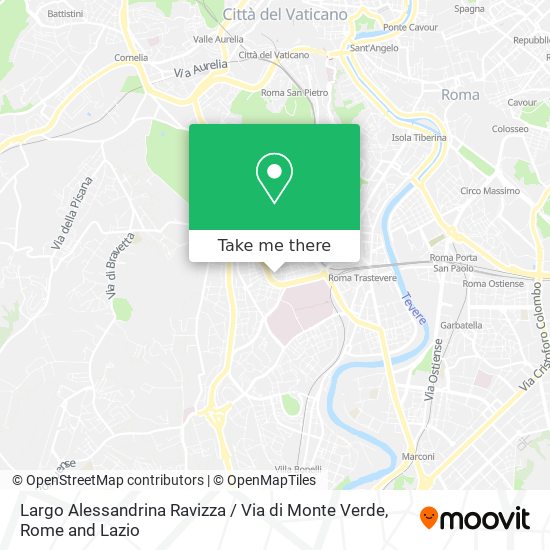 Largo Alessandrina Ravizza / Via di Monte Verde map