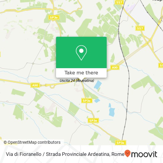 Via di Fioranello / Strada Provinciale Ardeatina map