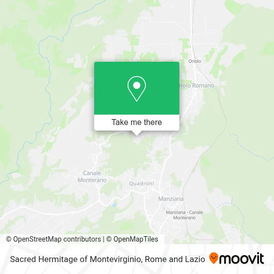 Sacred Hermitage of Montevirginio map
