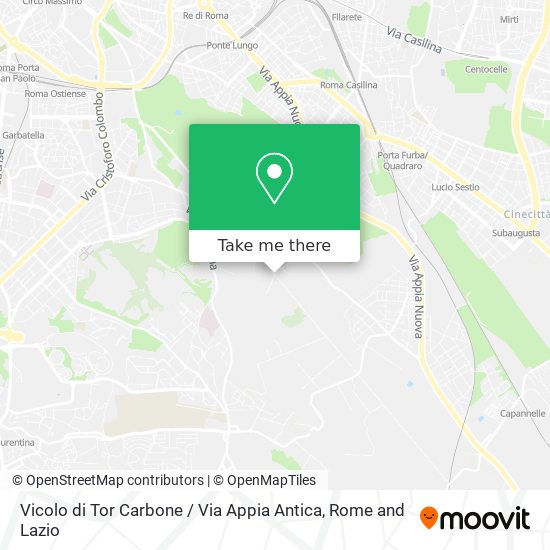 Vicolo di Tor Carbone / Via Appia Antica map