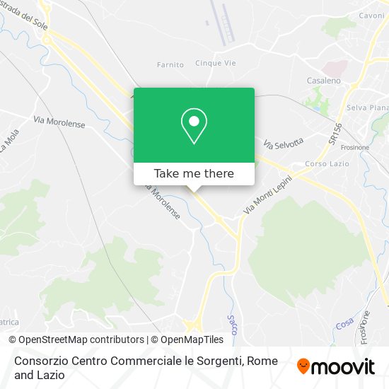 Consorzio Centro Commerciale le Sorgenti map