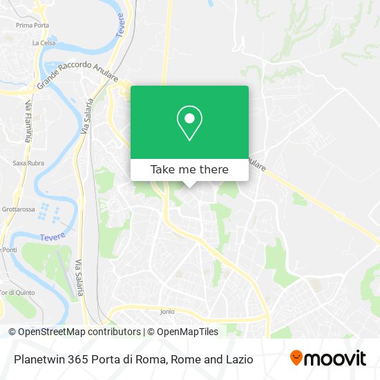 Planetwin 365 Porta di Roma map