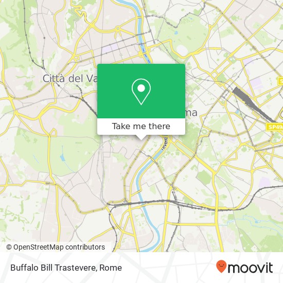 Buffalo Bill Trastevere map