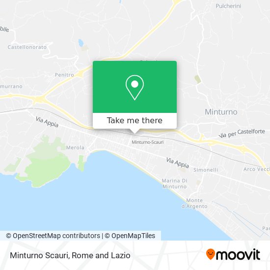 How to get to Minturno Scauri by Train Bus or Metro