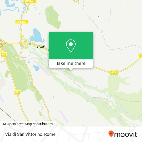 Via di San Vittorino map