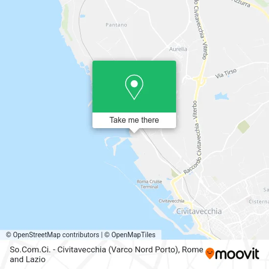 So.Com.Ci. - Civitavecchia (Varco Nord Porto) map