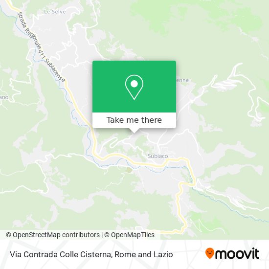 Via Contrada Colle Cisterna map