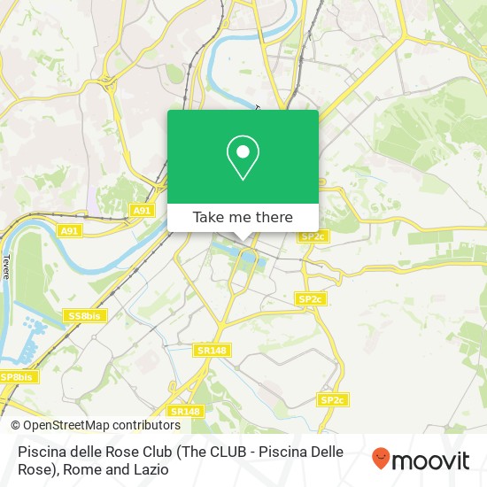 Piscina delle Rose Club (The CLUB - Piscina Delle Rose) map