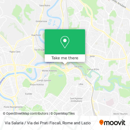Via Salaria / Via dei Prati Fiscali map