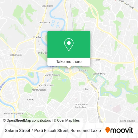 Salaria Street / Prati Fiscali Street map