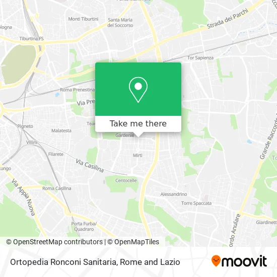 Ronconi Orthopedic Sanitaria map