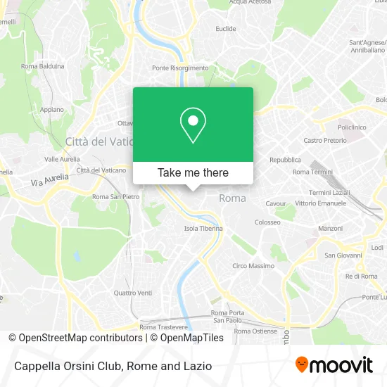 Cappella Orsini Club map