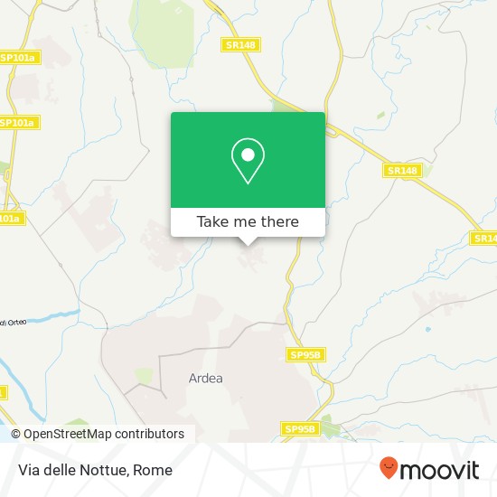 Via delle Nottue map