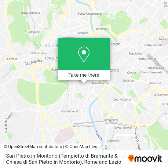 San Pietro in Montorio (Tempietto di Bramante & Chiesa di San Pietro in Montorio) map