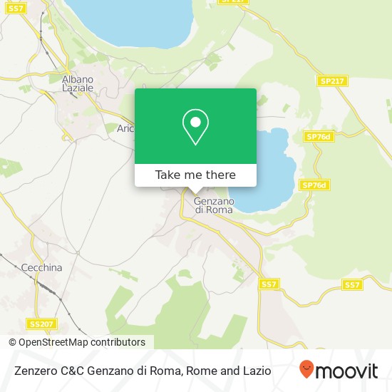 Zenzero C&C Genzano di Roma map