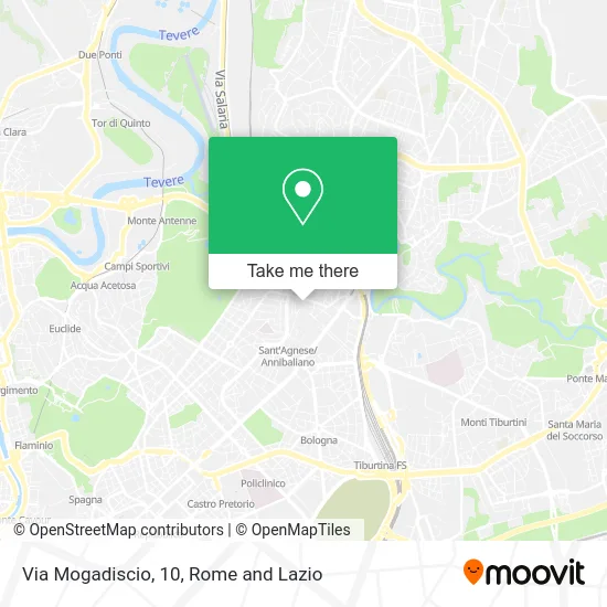 Via Mogadiscio, 10 map