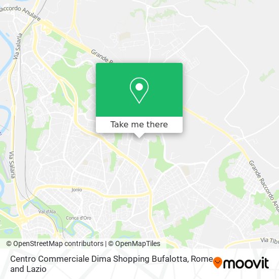 Centro Commerciale Dima Shopping Bufalotta map