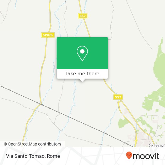 Via Santo Tomao map