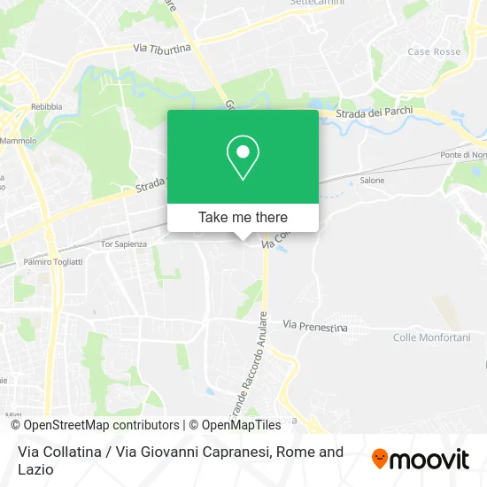 Collatina Street / Giovanni Capranesi Street map