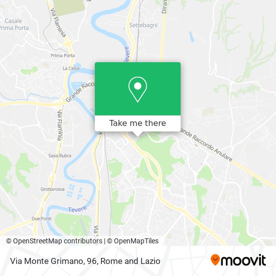 Via Monte Grimano, 96 map