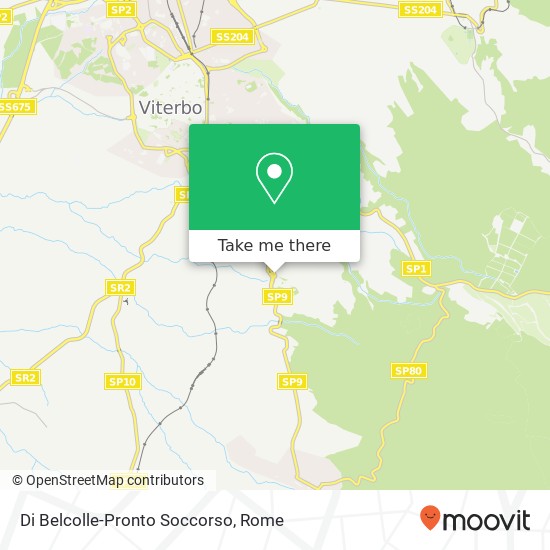 Di Belcolle-Pronto Soccorso map