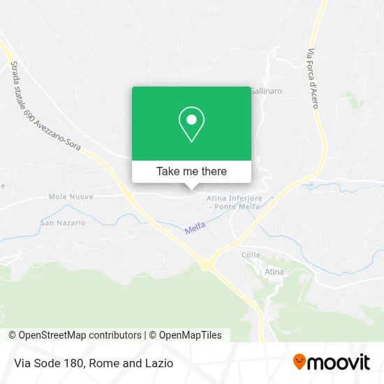 Via Sode  180 map