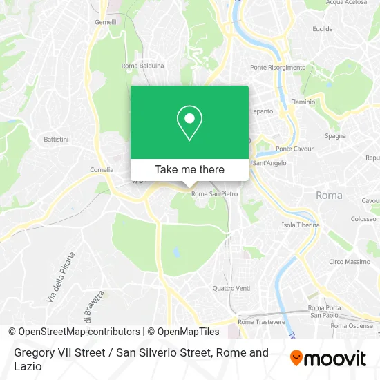 Gregory VII Street / San Silverio Street map