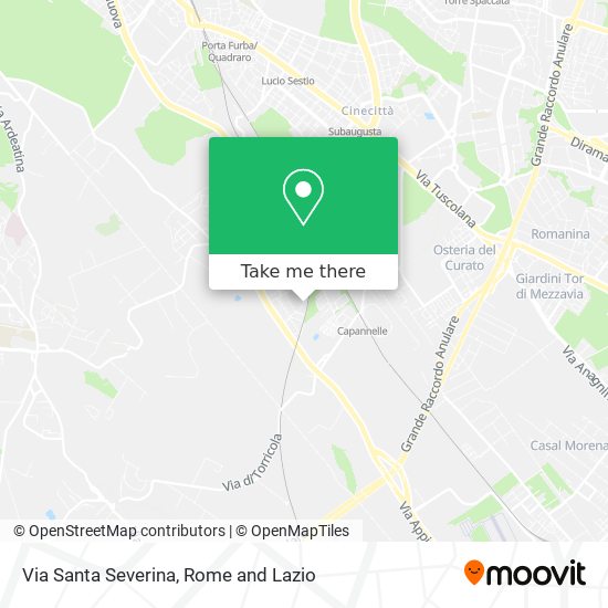 Via Santa Severina map