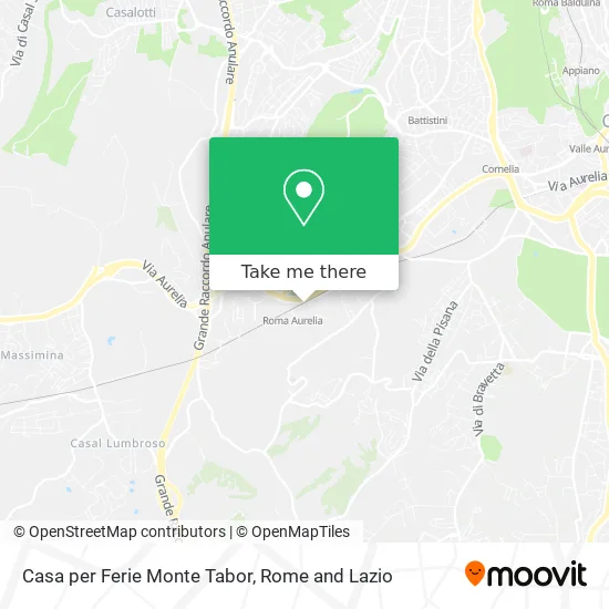 Monte Tabor Holiday Home map