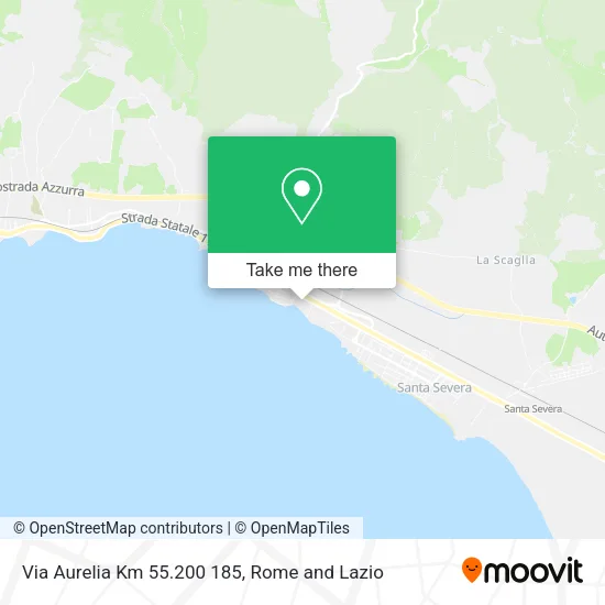 Via Aurelia Km 55.200 185 map