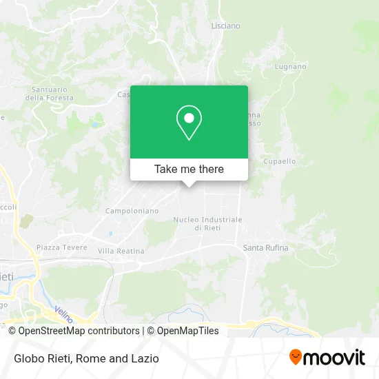Globo Rieti map