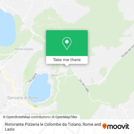 Ristorante Pizzeria le Colombe da Tiziano map