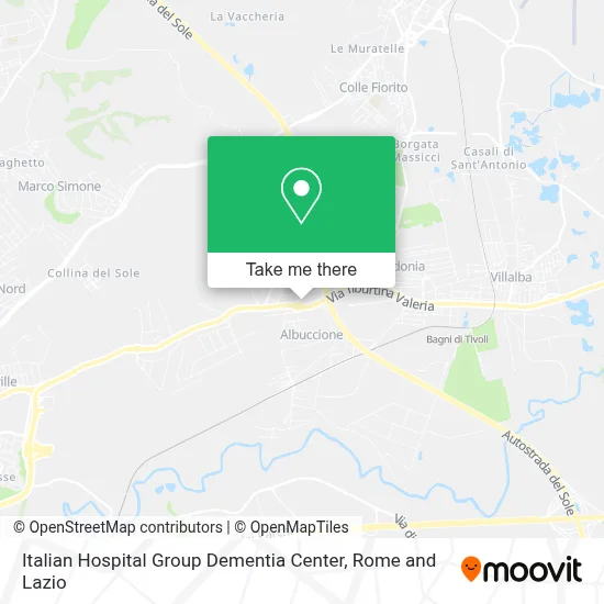 Italian Hospital Group Dementia Center map