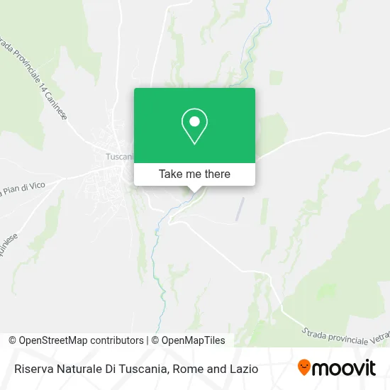 Riserva Naturale Di Tuscania map