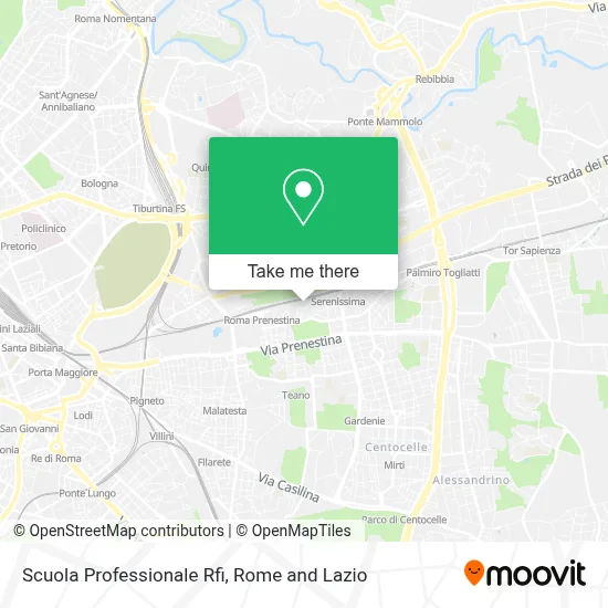 Scuola Professionale Rfi map